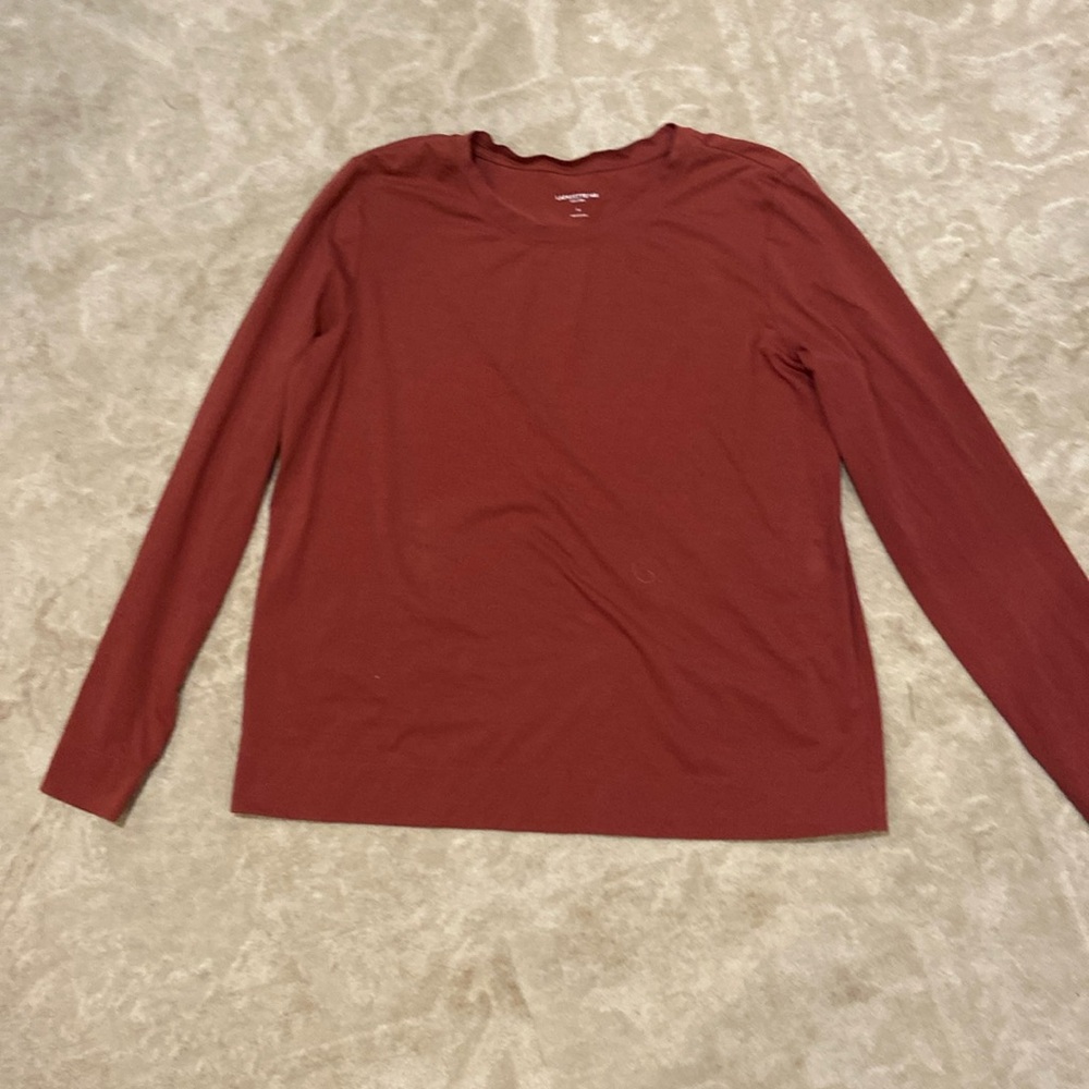 Lafayette 148 COTTON JERSEY MODERN LONG SLEEVE TEE SHIRT size M